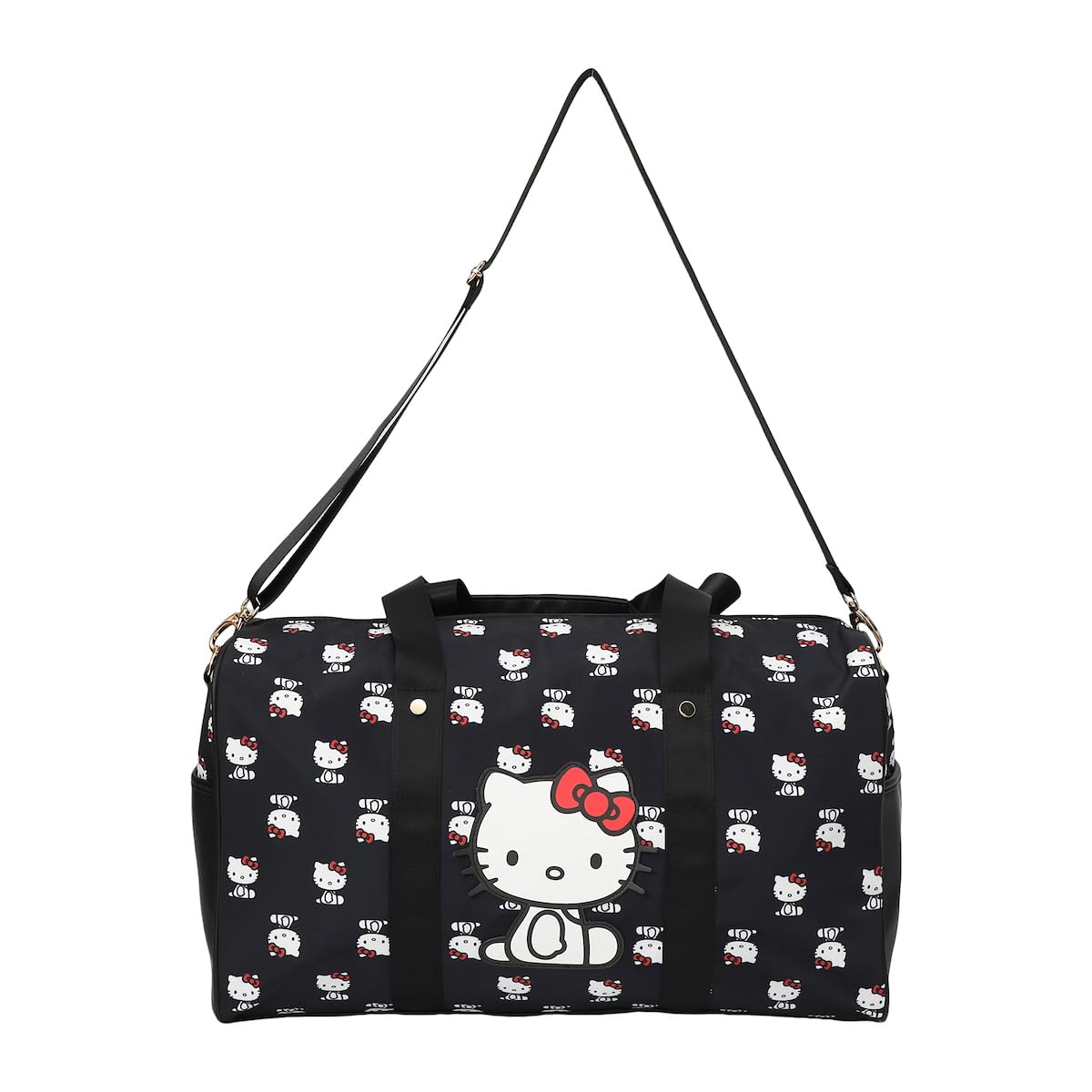 Hello Kitty AOP in Nylon with PU Accents Duffle Bag