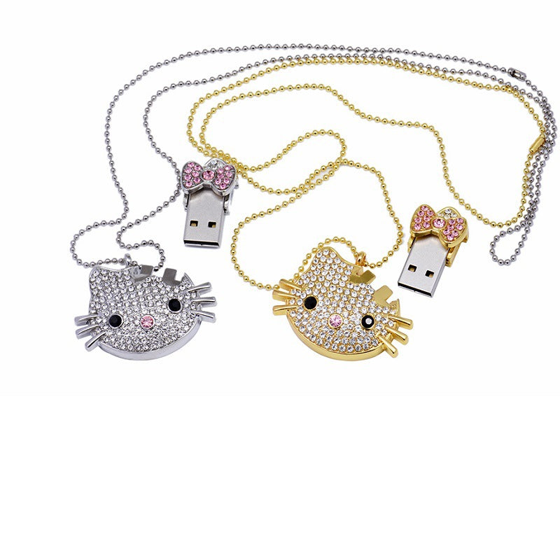 Hello Kitty Necklace USB Drive 128M to 128G