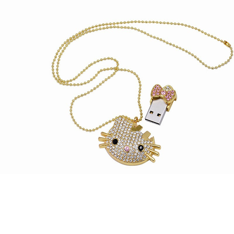 Hello Kitty Necklace USB Drive 128M to 128G