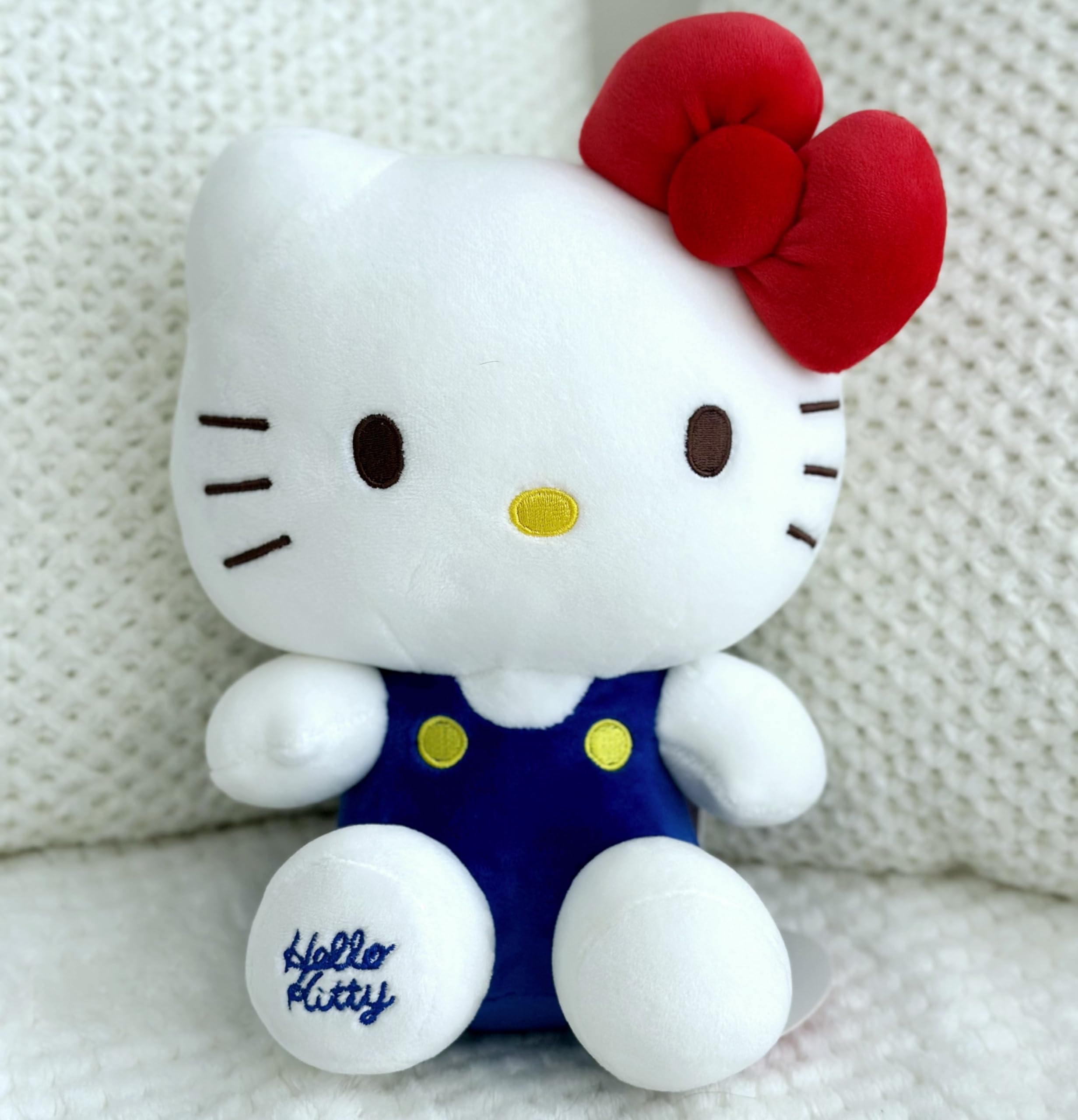 AlphaDesignLuxe Kitty Plush 10” Collectible Kitty Plushie Cute Stuffed Animal Toy Adorable Kawaii Doll (Classic)