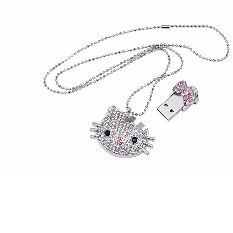 Hello Kitty Necklace USB Drive 128M to 128G